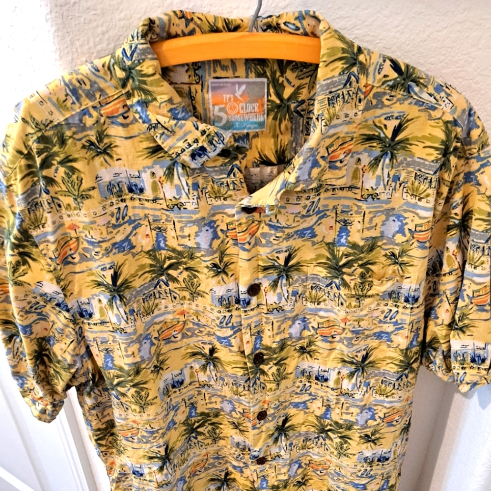 Men's Yellow Tropical Shirt